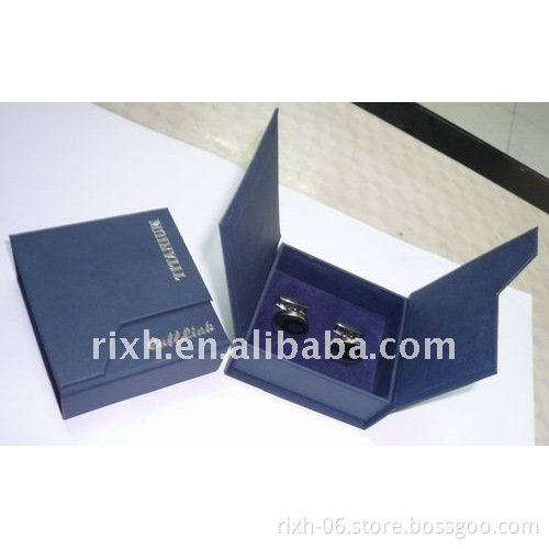 titanium cufflink with gift box/ cuff link/ fashion cufflink